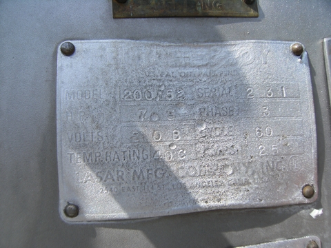 Butcher Boy #200, Meat Grinder, 24" L x 24" width x 22" deep Trough, 5" diameter Side inlet, 7.5 HP, 208 V - Image 5