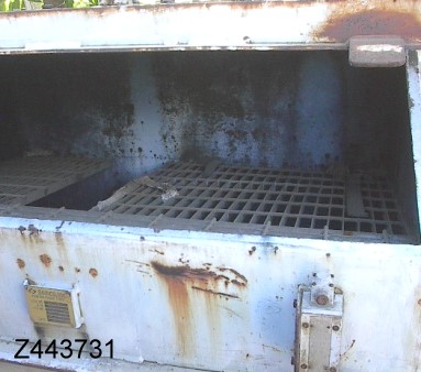 30 cu.ft. Semco #WH3, Hopper, carbon steel, 4' x 3' x 30", 60 deg. Pyramid bottom, 6" rotary valve, 1 HP, 1981 - Image 3