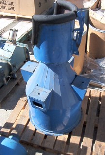 7' cu.ft. Hopper, carbon steel, 24" diameter x 17" straight side, 60 deg. Cone bottom, 8" diameter Outlet - Image 1