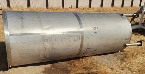 900 gallon Stainless Steel Tank, Agitated, 46" diameter x 10' straight side, 1.5 HP, 230/460 V., 1740 RPM - Image 2
