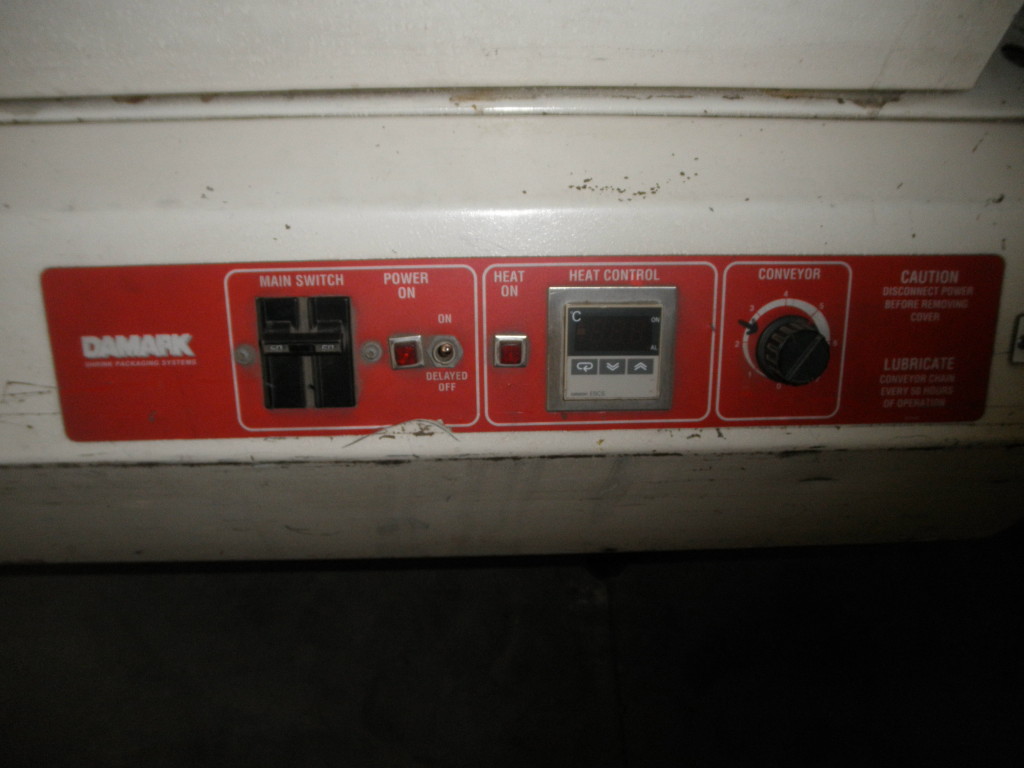 Danmark #STR-22A, Shrink Tunnel, 20" x 48" x 12" heating area, Wire rod belt conveyor, 1/8 HP, 220/110V - Image 5