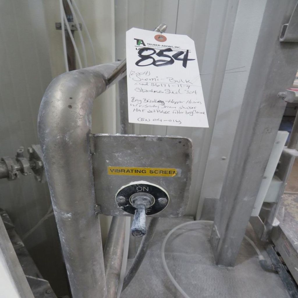 Semi-Bulk Systems #S6171-11-A, Bag Break Station, Stainless Steel, Sanitary, w/Dust Collector, 2004 - Image 10