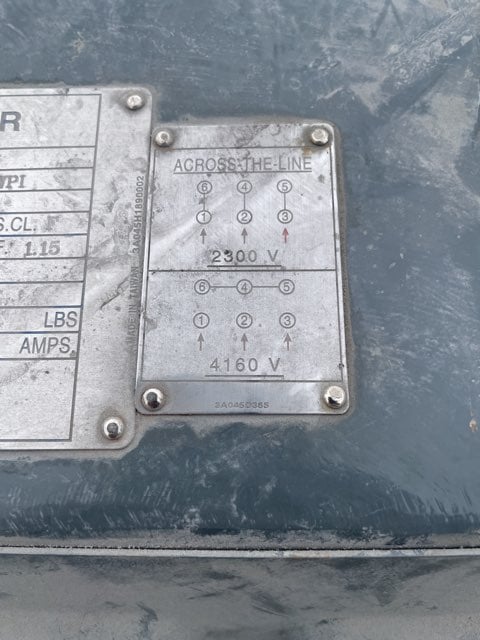 200 HP 600 RPM Teco Westinghouse, Frame 5808C, Drip-Proof Ball Bearing, 2300/4160 Volts, New Surplus - Image 1
