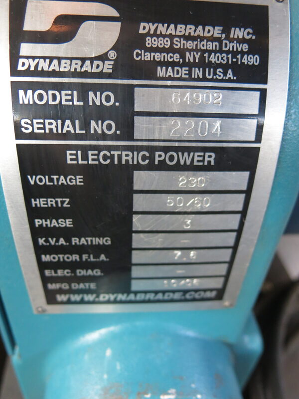 2" Dynabrade #64902, variable speed versatility grinder, 50/60 Hz, 22" H x 33" L, 2000-8000 SFPM - Image 6