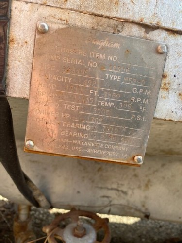 492 GPM @ 3850' TDH, Bingham, 3x6x9E MSD-D, 12 STG (CHR), 3560 RPM - Image 1