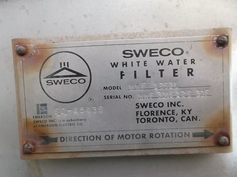 Sweco #WWF-12S21, White Water Filter, Stainless Steel, (16) 16" x 4" screen panels, 6" infeed/outfeed, 500 - Image 5