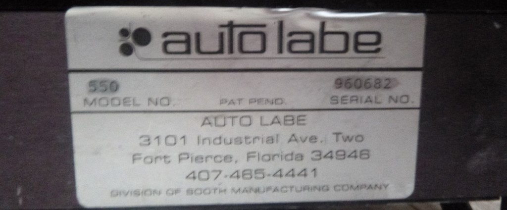Auto Labe #550, Semi-Automatic Pressure Sensitive Wrap Around Labeler, 3/8"-4" diameter Label capacity, 5" - Image 5