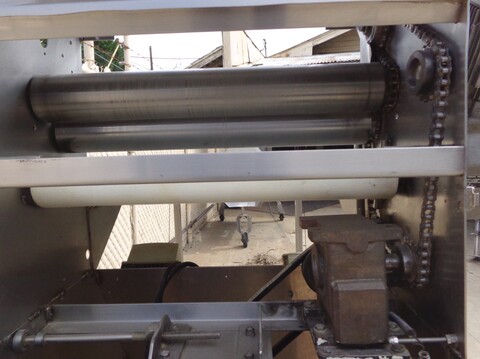 Lucks #LSM-24, Dough Sheeter, Single shear, Stainless Steel, 24" width x 72" L conveyor, 22" pressure plate - Image 6