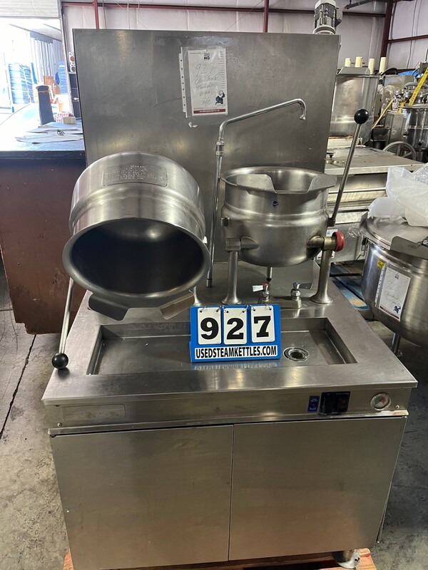 6 gallon Cleveland Range #36GMK66200, twin steam kettle on self conatined gas boiler base - Image 10