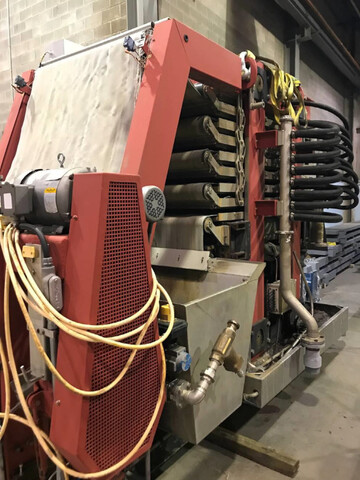 Larox #PF-12.5-A1, Vertical Pressure Filter, (8) chambers w/900 mm x 1750 mm plates, 3.3' width x 85' L - Image 4