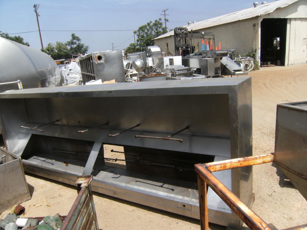 Stainless Steel Overhead Hood, 4' x 12' x 20" tall, 12" diameter Exhaust ports - Image 2