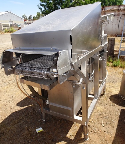 Brine Needle Injector, 14" width x 6.5' L Stainless Steel chain belt conveyor w/triangular shaped picks, (5) - Image 3