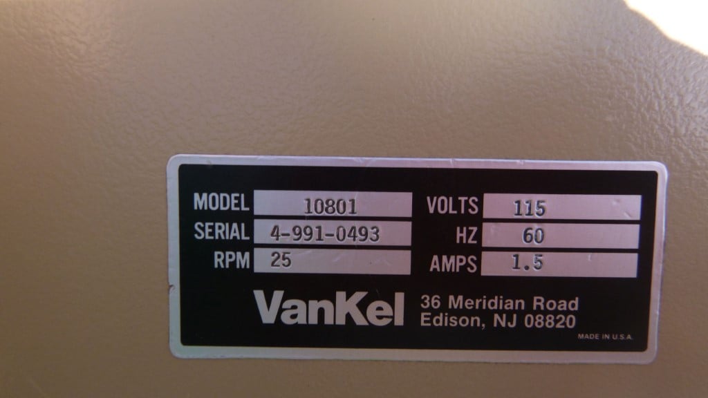 VanKel #10801, Friabilator, for a single plastic shell, 25 RPM, 115 V, qty. 2 - Image 4
