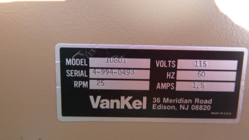 VanKel #10801, Friabilator, for a single plastic shell, 25 RPM, 115 V, qty. 2 - Image 5