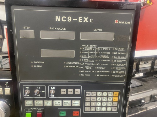 88 Ton, Amada #RG-80M, CNC press brake, 8' overall, 86" between housing, 3.93" stroke, 10.67" Shut Height - Image 2