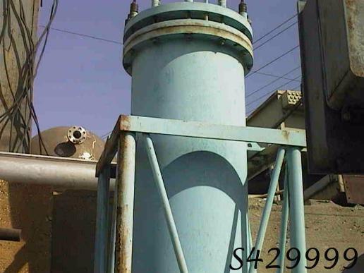 Karbate heat exchanger, block type, 2" flanged inlet & outlet, 4" inlet/outlet on tube side - Image 1