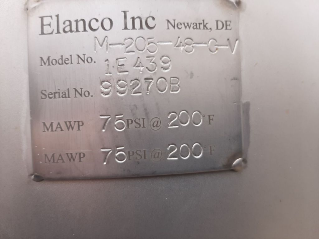 Spiral plate heat exchanger, Elanco #M-205-48-C-V, 75 psi @ 200°F - Image 4