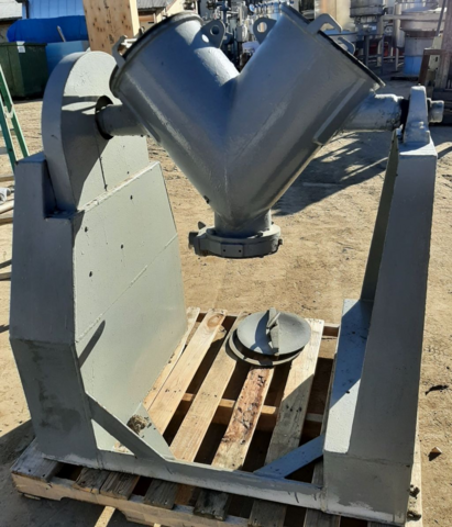 1 cu.ft. Patterson, twin shell V-type mixer, 316 Stainless Steel, 500 lb/, cu.ft., 2 HP - Image 1