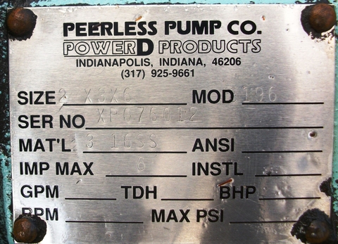 Power D, Power D Steel centrifugal pump, 15 HP, 3" inlet, 2" outlet, skid mounted - Image 4