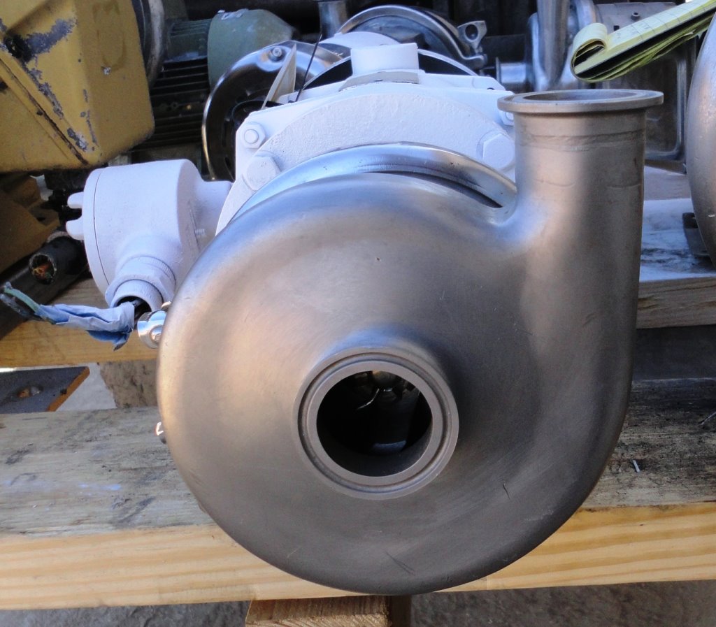 Sanitary Stainless Steel centrifugal pump, 2 HP, 1.25" inlet, 1.25" outlet (2 available) - Image 3