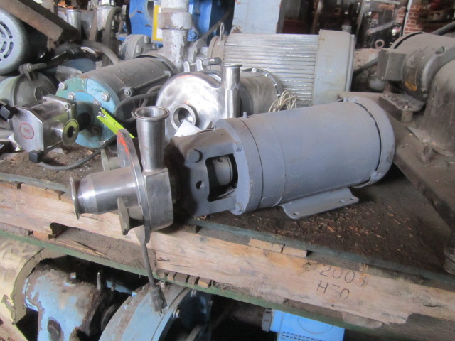 50-120 GPM @ 30'-95 TDH, Fristam #FPX712-120, sanitary centrifugal pump, 2 HP, 2" inlet, 1-1/4" outlet - Image 3
