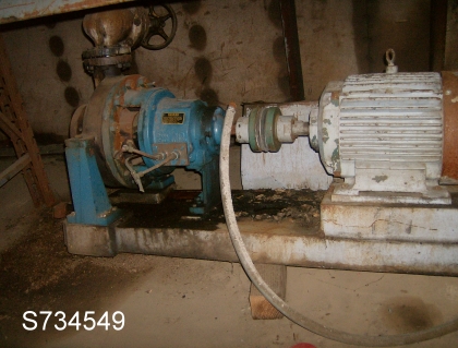 300 GPM @ 120' TDH, Dean Bros., Carbon steel centrifugal pump, 2 x 3 x 11.5, 20 HP - Image 1