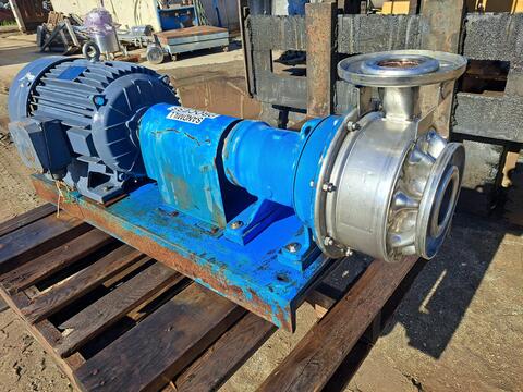 150 GPM, Goulds #SShut Height, 316 Stainless Steel centrifugal pump, 25 HP, 3-1/8" inlet, 2-1/2" outlet - Image 2