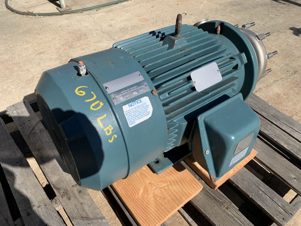AMPCO #LHV540-280, Ampco Steel centrifugal pump, 30 HP, 2" tri-clamp inlet, 3" tri-clamp outlet - Image 3