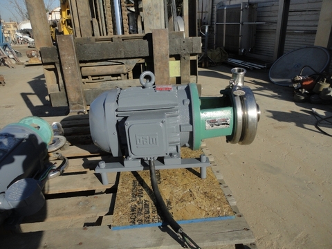 160 GPM, Tri-Flo #C2161D181, 316 Stainless Steel centrifugal pump, 5 HP, 2.5" inlet, 1.5" outlet - Image 2