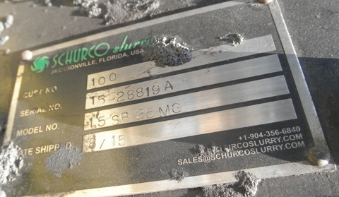 Schurco #15SB25MG, slurry pump, 5 HP, 2" inlet, 2" outlet, 2015 (2 available) - Image 5
