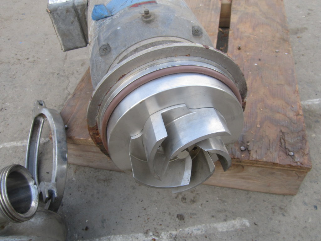 450 GPM, Waukesha #2065HV, Stainless Steel centrifugal pump, 10 HP, 3" inlet, 2" outlet - Image 2
