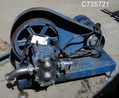 Stainless Steel positive displacement pump, 7.5 HP, 2" inlet/outet - Image 1