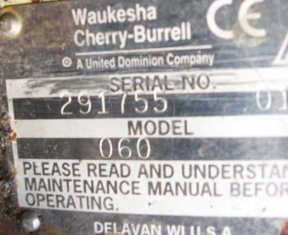 Waukesha #060, Waukesha Steel positive displacement pump,, 2.5" inlet/outlet, parts - Image 3
