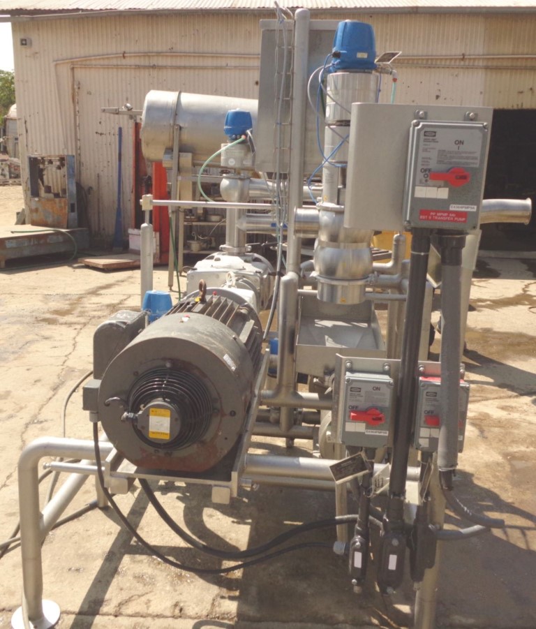 310 GPM, Waukesha #220U2C, pump transfer station, 316 Stainless Steel, 30 HP, 4" inlet/outlet - Image 4
