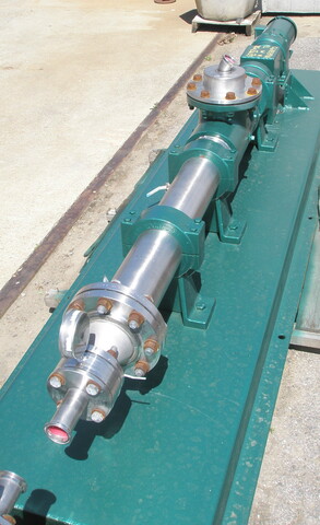 5" inlet x 5" outlet, Moyno / REobbins & Myers type 3M8 SSR, Stainless Steel pump, 2 HP - Image 1