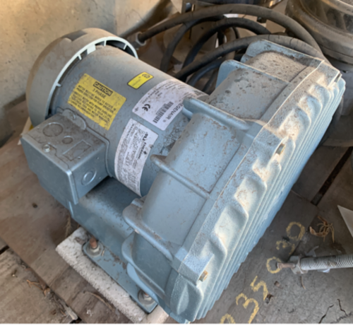 92 CFM, Gast #R4310A-2, vacuum pump, Gast Regenair blower, 1 HP, unused - Image 1