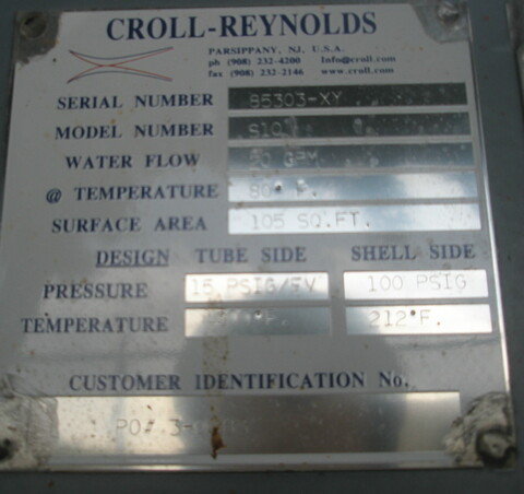 Croll Reynolds #S10, liquid ring vacuum pump, ejector pump, 7-1/2 HP, 1.5" inlet/outlet - Image 5