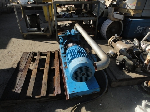 Travaini #TRVA50-220/C/RA, liquid ring vacuum pump, single stage, 10 HP, 1" inlet/outlet, 1995 - Image 5
