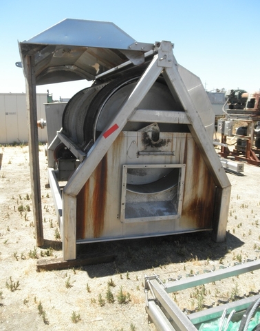 Odenberg, Stainless Steel rotary washer, 48" dia. x 7' long drum, hinged covers, less drive - Image 5