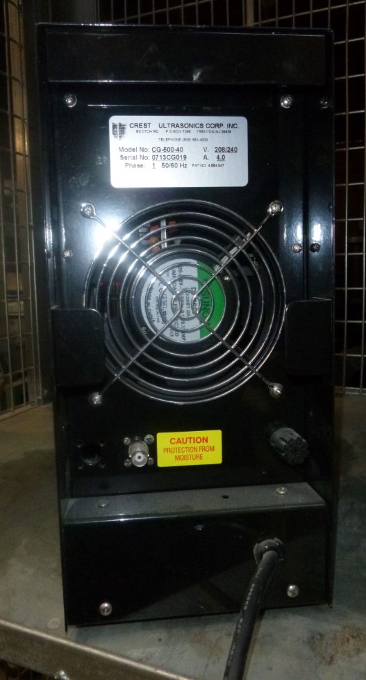 Crest #4HT-1014-6, ultrasonic washer, heated 4 gallon Stainless Steel tank w/generator, 250&deg;F - Image 9