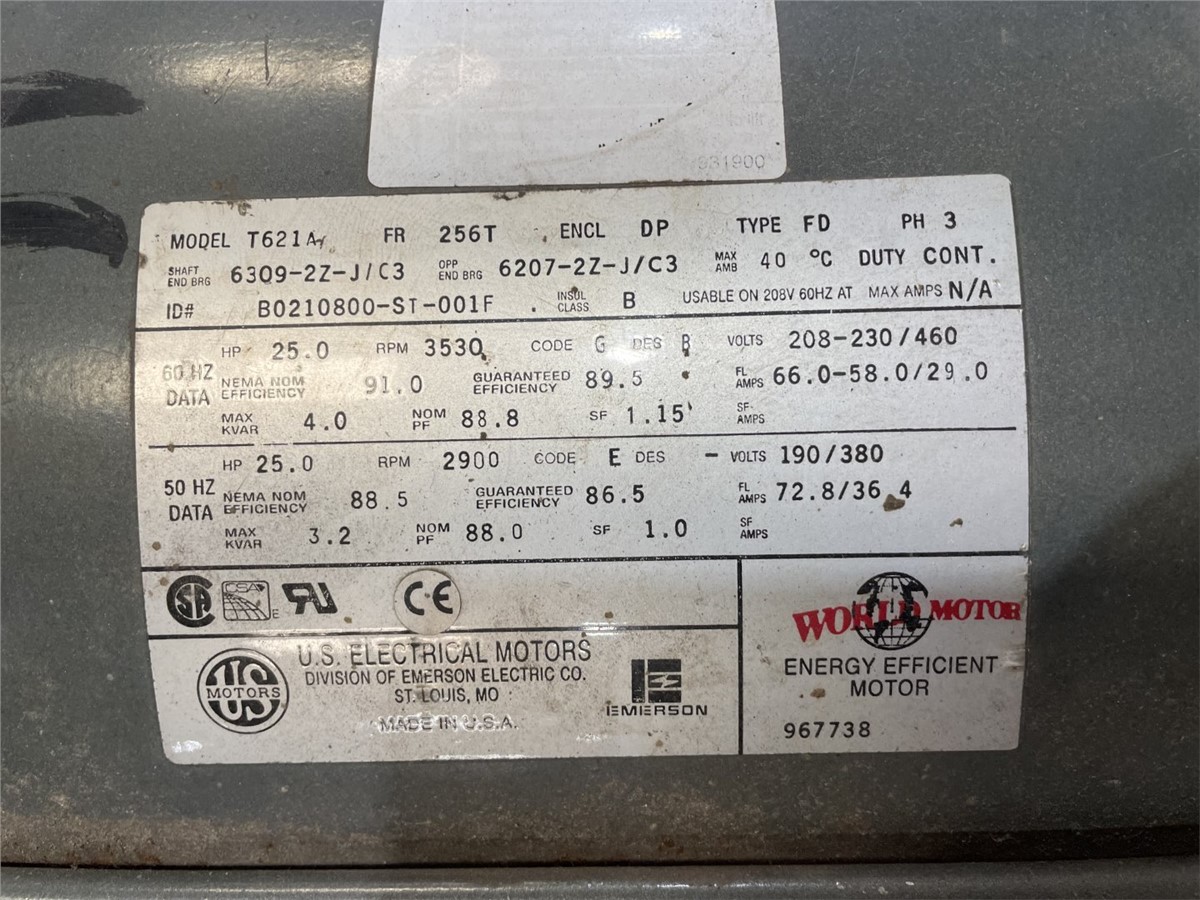 180 GPM, Bell & Gossett #Series-1510, water pump, 25 HP, 3530 RPM - Image 2