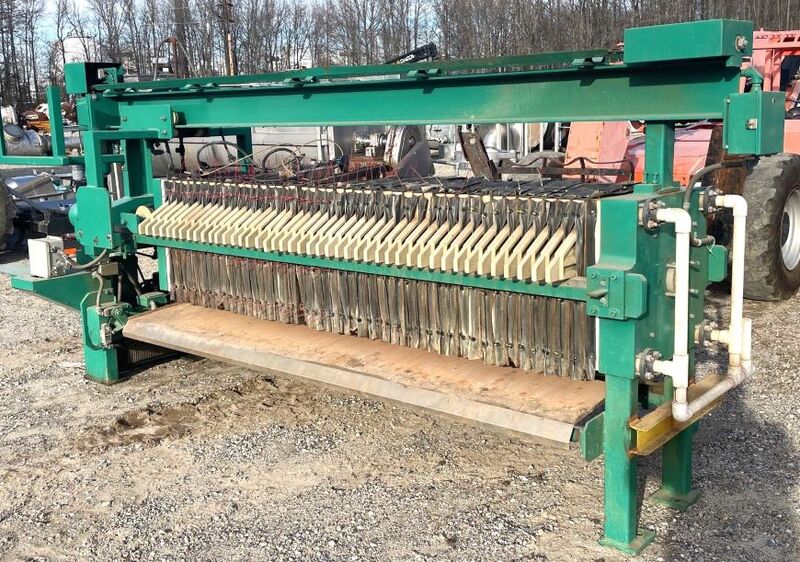 24" x 24 Netzsch #630-45, recessed polypropylene filter press, 44 chamber, 2 end plates - Image 1