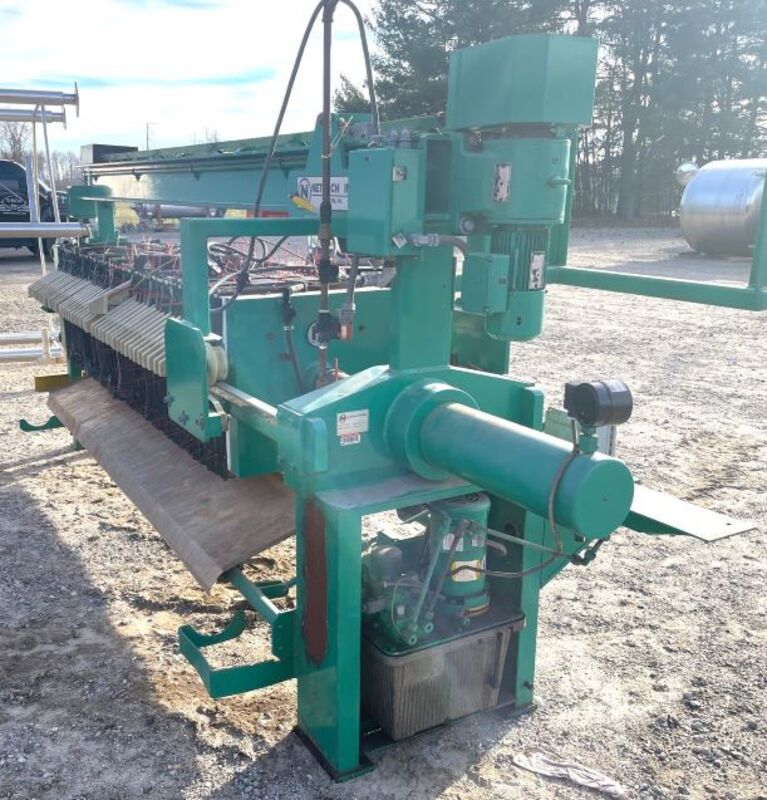 24" x 24 Netzsch #630-45, recessed polypropylene filter press, 44 chamber, 2 end plates - Image 3