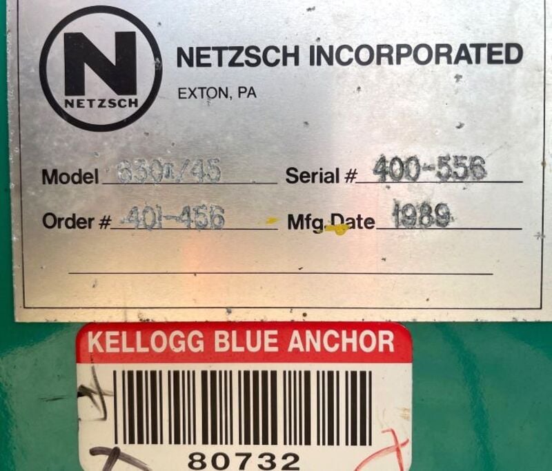 24" x 24 Netzsch #630-45, recessed polypropylene filter press, 44 chamber, 2 end plates - Image 5