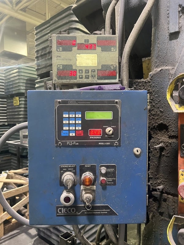 1000 Ton, National #Maxi-Press, forging press, 10" stroke, 32" x 45" bed, 75 SPM, 18" windows, Cieco PLC Plus - Image 3