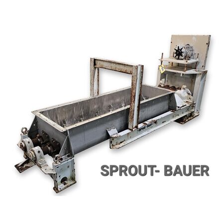Sprout Bauer #DA21-6, 21" W x 6' L Stainless Steel double agitation mixer feeder - Image 1