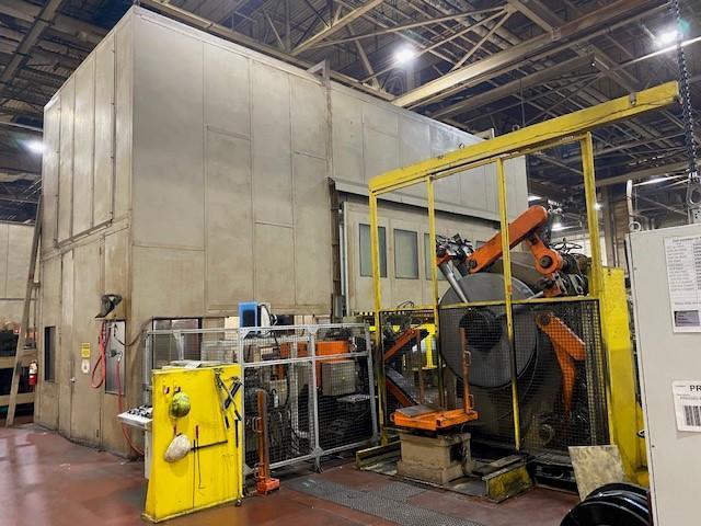 1100 Ton, Fukui #TTD1100T2, straight side transfer press, 11.8" stroke, air clutch, 1996 - Image 4