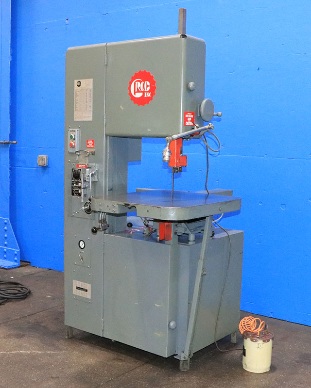 18" x 12" Grob #4V-18, vertical band saw, variable speed, air feed, 1" x 150" blade, 40-5000 FPM, tilt table - Image 2