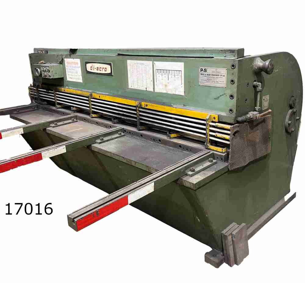 1/8" x 8' DiAcro #818, squaring shear, 14 gauge Stainless Steel, 25 SPM, 9 holddowns, 13-3/4" throat, 25" - Image 1