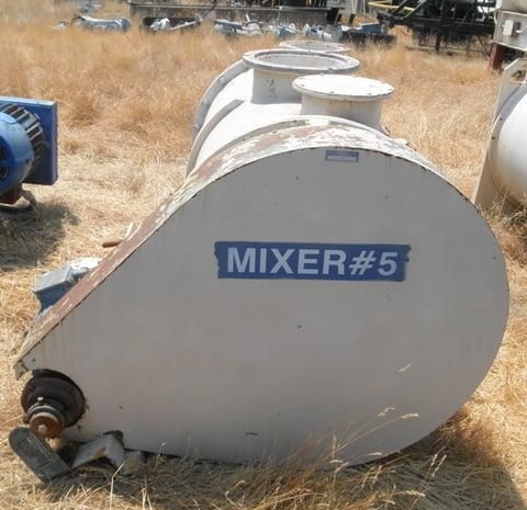 Littleford #FKM-600D-SON, Plow Mixer, Porcelain lined, 24" diameter x 48" L, 13" and 9" opening, 14" discharge - Image 3